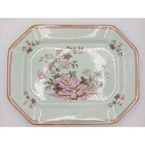 Vintage Adams Calyx Ware 12"X9" Oval Platter - Circa 1930 England